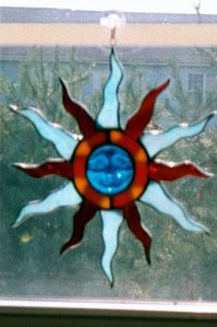 Moon Face (Blue and Amber) - AS001